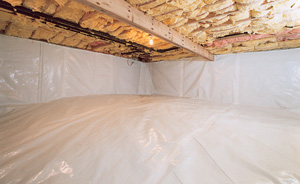 Crawl Space Moisture Barrier After in Sun Valley