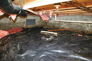 Crawl Space Repair Before in Reno