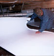 Gardnerville insulation being installed in a crawl space.
