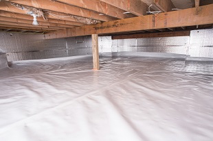 crawl space vapor barrier in Gardnerville installed by our contractors