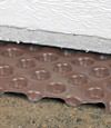 crawl space insulation installed in Dayton over our extra large drainage matting
