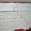A buckling foundation wall in a Carnelian Bay home.