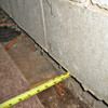 Foundation wall separating from the floor in Tahoma home