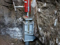 Foundation repair contractors lifting a structure in Sun Valley.