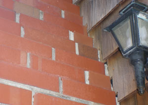 a repaired chimney in Washoe Valley that had shown serious foundation damage and was repaired with a helical pier system.