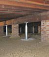 crawl space jack posts installed in Nevada