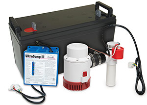 a battery backup sump pump system in Yerington